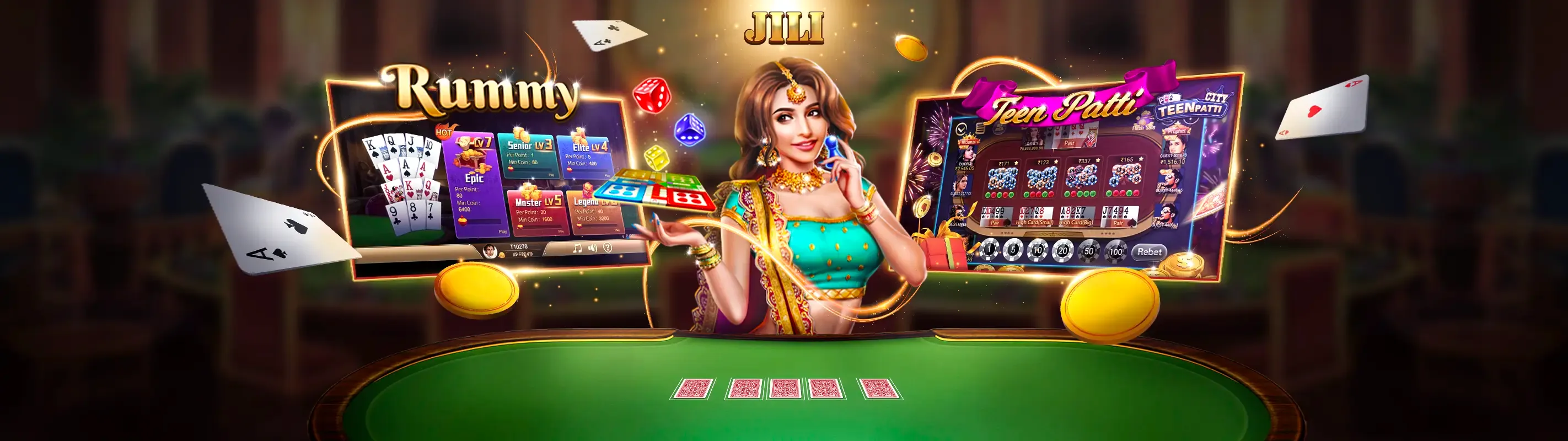Sảnh Sòng bạc Trực tiếp 6ff với dealer chuyên nghiệp
